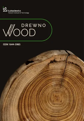 Okładka czasopisma Drewno. Wood.