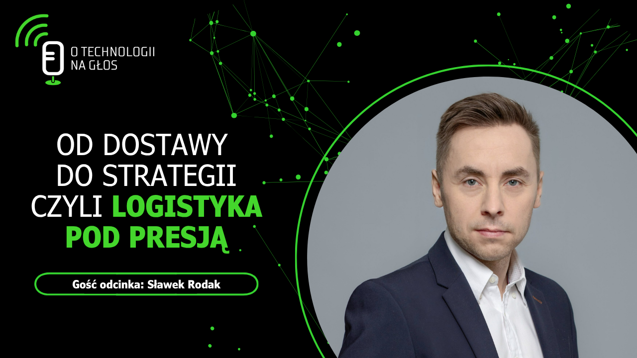 Okładka podcastu O technologii na głos, którego gościem jest Sławek Rodak