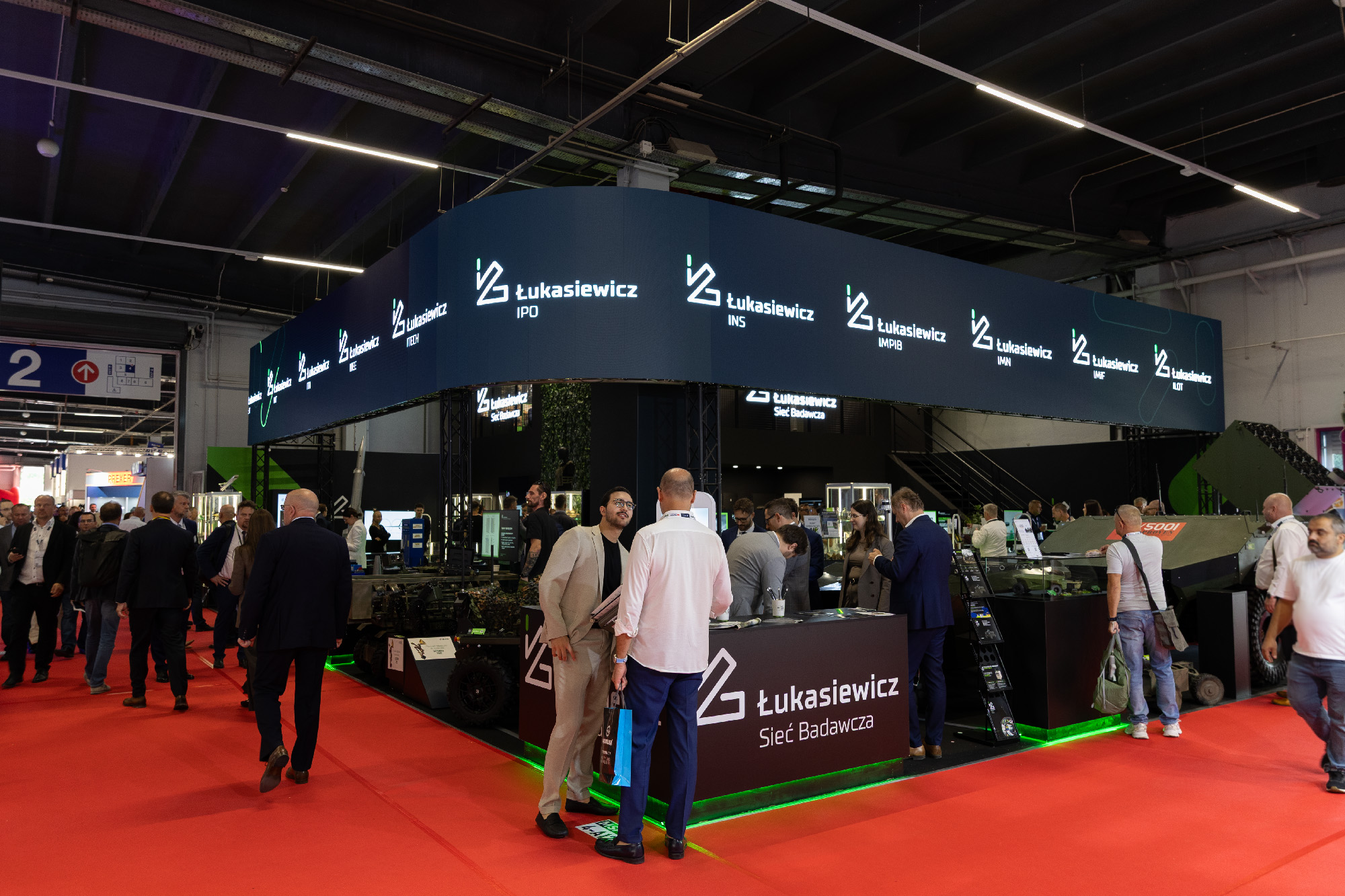 stoisko Sieci Badawczej Łukasiewicz na targach MSPO 2026
